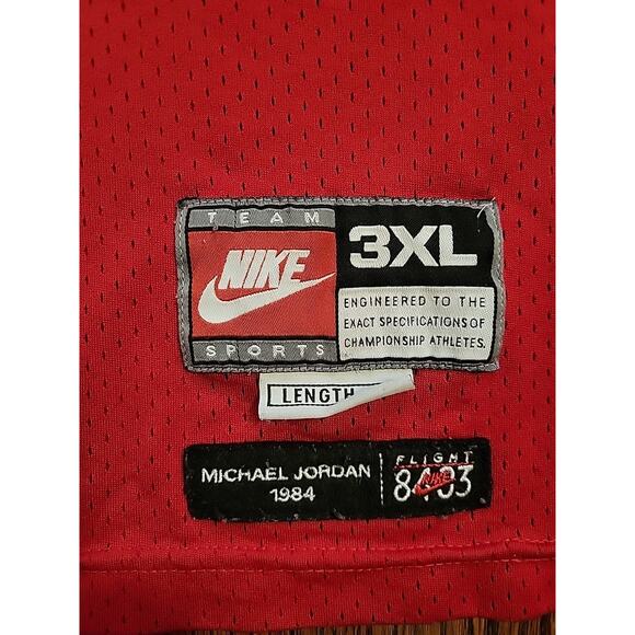 Nike Michael Jordan Chicago Bulls Jersey Mens Size 3XL XXXL NBA Basketball 1984 - Picture 4 of 11